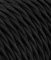Cable eléctrico trenzado/trenzado revestido de tela. Color negro algodón. Sección 2 x 0,75 (15 metros)