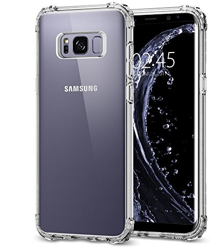 REY Transparent Silikonhülle TPU Anti-Shock für Samsung Galaxy S8, Handyhülle Premium Kratzfest TPU Durchsichtige Schutzhülle