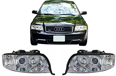 KITT hlaua64bhid/lpau83 Scheinwerfer Angel Eyes Xenon 2001–2004 Limo Avant Chrom Edition