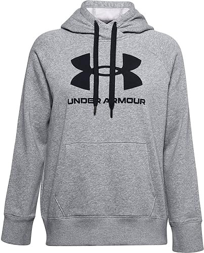 Under Armour Mens Rival Fleece Hoodie Grey XXL