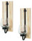 HTI-Line Wandkerzenhalter 2er Set Viola Wanddekoration Teelichthalter