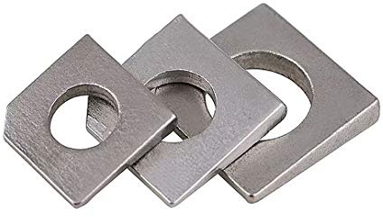 Dreneco M10 Rondella Quadrata Obliqua, Rondella Conica a Sezione Quadrata in Acciaio Inossidabile