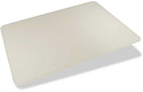 Memoria Schreibunterlage ARTHUR | Regeneriertes Leder | Desk Pad Schreibtischunterlage Schreibtisch-Unterlage (Beige, 65 cm x 45 cm)