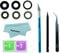 Vophoeen 3pcs OEM Original Rear Back Camera Glass Lens Replacement for iPhone 12 Pro Max with Pre-Installed Adhesive and Repair Toolkit Set+Clean Cloth