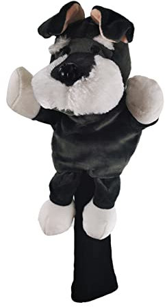 SM SunniMix Novelty Golf Club Headcover Soft Animal Wood Driver Head Cover Dust Proof Portable Funny for Women Men Golfer, Dog