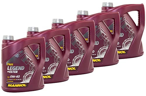 Motoröl Motor Öl vollsynthetisch MANNOL Legend+Ester 0W-40 API SN/CH-4 5 X 4 Liter