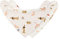 LÄSSIG Baby Lätzchen Halstuch Dreieckstücher Set 2 Stk. Bio-Baumwolle Druckknopf wendbar/Baby Bandana Little Mateys spicy orange