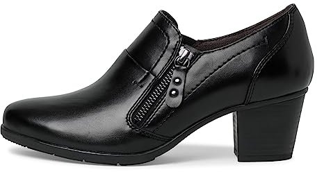 Jana Damen Trotteur mit Reißverschluss Vegan, Schwarz (Schwarz), 36 EU
