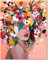 UNIQUORS 5D Diamond Painting, Diamant Painting Bilder Erwachsene Blumen und Frau, Diamant Malerei Set Kinder, Bunt Kristall Stickerei Home Wanddekoration, 30x40cm