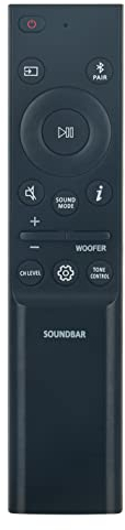 AH81-15498A Replace Remote Control fit for Samsung Soundbar HW-B550 HW-B53M HW-B53C HW-B530 HW-B450 HW-B650 HW-B43C HW-B63C HW-B63M HW-B67E HW-B67C HW-B45E HW-B430 HW-B440 HW-Q600B HW-Q6CB HW-Q67CB
