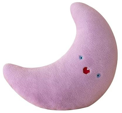 BYNYXI Sternenkissen Kinder, 45cm Niedliches Sternen Wurfkissen Mond Wolken Plüschkissen Flauschige Plüschtier Dekokissen Gefüllte Sternkissen Kuschelkissen Plüsch Stern Weiche Kissen Zierkissen