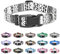 Mercano Hundehalsband Verstellbares, Weich Nylon Komfort & Robuster Gemustertes Hunde Halsband für Kleine Mittlere Große Hunde Welpen Katzen (S, Schwarz Weiß B)
