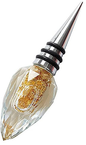 CIMAXIC Crystal Glass Wine Bottle Stopper Diamond Shape Airtight Wine Bottle Plug