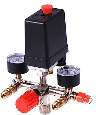 UPKOCH Luft Kompressor Pumpe Luftdruckregler Luftkompressor Anzeige Druckanzeige Druckreduzierventil