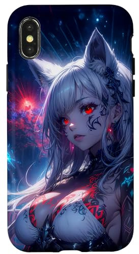 Anime Girl Hülle Süßes Kawaii Waifu japanisches Anime Hülle für iPhone X/XS