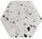 Lot de 4 dessous de verre en cuir terrazzo blanc résistant à la chaleur pour boissons, voiture, tapis de café, tapis de tasse absorbant pour cuisine, bureau, décoration d'intérieur