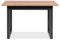 Furn.Design Esstisch ausziehbar in Eiche Artisan und Grau, Küchentisch 120-160 x 80 cm, Esszimmer Tisch Malta (Eiche Artisan, 120-160)