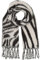 FRAAS Damen-Schal mit langen Fransen - 40 x 225 cm Größe - Warmer XXL-Schal im Zebra-Look - Perfekt für den Winter