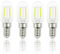 FLSNT LED E14 Fridge Bulb 25W Equivalent, 2W T22 E14 LED Light Bulb Cool White 6000K, Non-Dimmable, 230LM Small Edison Screw Bulb for Refrigerator, Cooker Hood, Sewing Machine, Night Light, Pack of 4