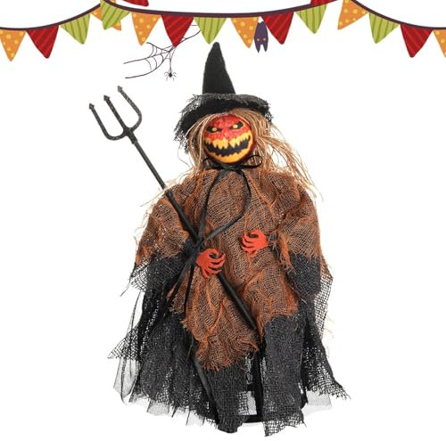 Puntale per albero di Halloween fantasma - Puntale per albero di Natale Ornamenti per cappello | 18 x 8,5 x 26 cm Figurine Decorazione da tavolo Stagionale l Decorazioni per albero di Halloween