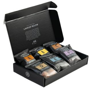 LAKRIDS BY BÜLOW - Taste Selection - 72g - 6 Sorten Dänischer Gourmet Lakritz-Kugeln im Probierset - Weiche Lakritze umhüllt von Cremiger Schokolade