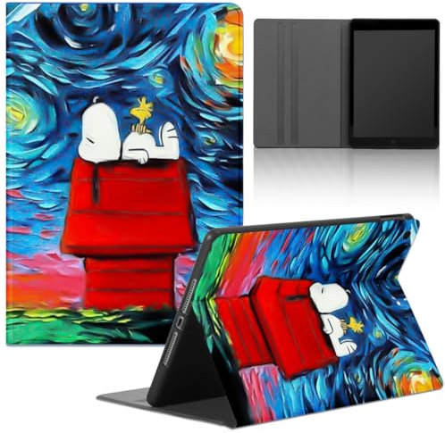 Funda Tablet para iPad 9,7 6ª/5ª Generación 2018/2017,Cartoon Anime Lindo Patrón con Suave TPU Cárcasa Cuero Flip Case con Función de Soporte Cubierta Trasera Protectora Cover