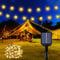 Realky Guirnaldas Luces Exterior Solar, 60 LED 8 Modos Guirnalda Luces Solares con Función de Memoria, IP65 Impermeable 13.2M Cadena de Luz Solar para Jardín, Patio, Navidad, Fiesta (Blanco Cálido)