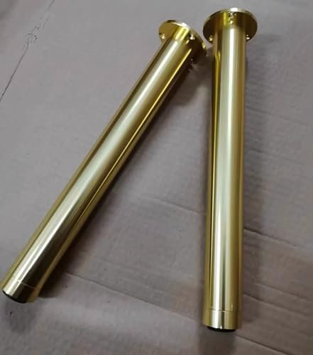 SGSKEIEY 4 Stück Möbelfüße Metall Verstellbare Möbelfüße für Sideboard Sockelfuß Kommode Möbelfüße DIY Möbel Design Möbelfüße, Farbe: Schwarz (Gold,8cm)