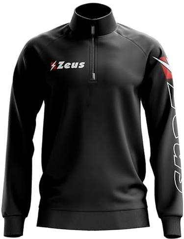 Etoile Felpa Pile Mezza Zip per Zeus Sport Relax Allenamento Tempo Libero Morbido Calore Comfort Free Time Felpe Training Tracksuit Calcio Calcetto Sweatshirt