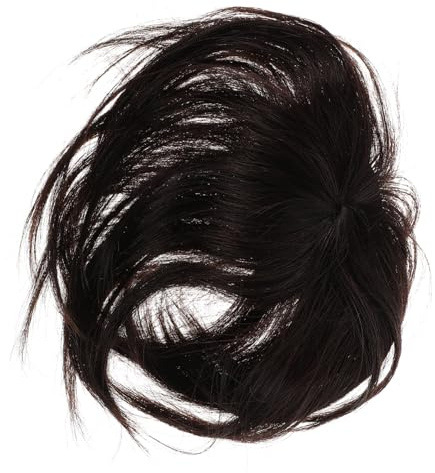 OUNONA Haarteil für Dünner Werdendes Haar Glattes Echthaar Haarteil mit Unsichtbarem Clip Leichter Damen Topper zum Abdecken Grauer Haare Angenehm und Sicher Praktisch für Alltag