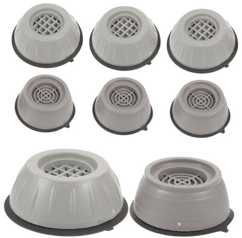DIYEAH 8 Piezas Alfombrillas Antivibración Antideslizantes para Lavadoras y Refrigeradores de Base para Superficies Irregulares Material Tpu Resistente para Secadoras y Muebles