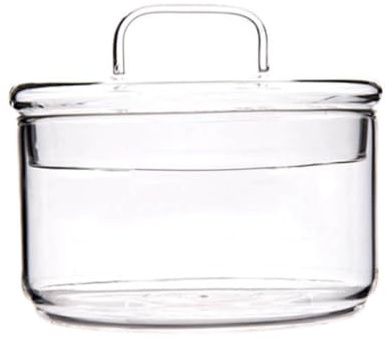 SMASOLO Heat Resistant Glass Bowl with Lid Transparent Fruit Serving Dessert Salad Bowl for Breakfast Instant Noodles Smooth Surface Round Edge Safe for Everyday Use