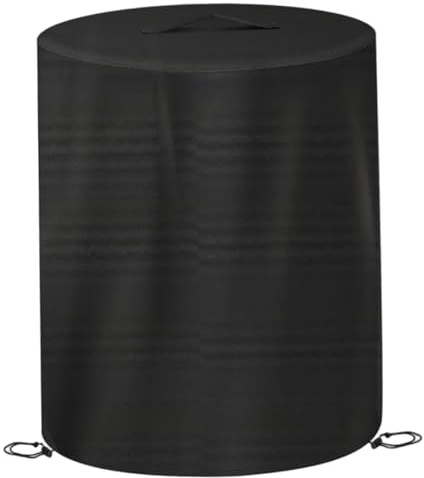 Housse de Protection Ronde pour brasero, 60 x 74 cm, étanche, Anti-poussière, pour friteuse à Dinde sans Huile, Housse de Protection extérieure avec poignée supérieure pour Grill et Chauffage terr
