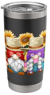 Gardening Grandma and Grandpa Garden Gnomes for Retirement Stainless Steel Insulated Tumbler
