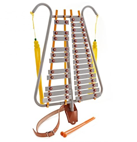 Premier NXT GEN Marching-Lyra, 2,25 Oktaven | 2,2-Oktaven-Bereich F5-G7, Gestimmt auf A=442Hz, Paar Schlägel Inklusive, für Marschkapellen und Ensembles Entwickelt