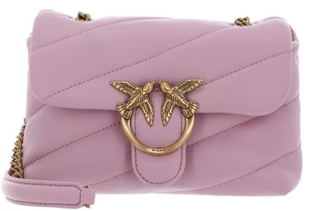 Pinko borsa a tracolla Love Puff Baby CL Sheep Nappa Light Pink + Antique Gold rosa