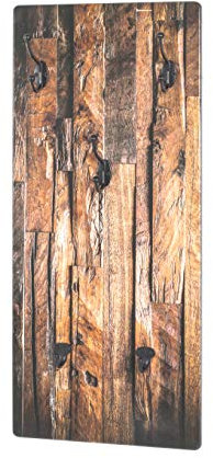 HAKU Möbel Wandgarderobe Motiv, schwarz, MDF, Metall - Maße: B 30 cm x H 70 cm x T 5 cm, Style: Modern