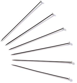 Prym 024191 Straight Pins 7 EF 0.60 x 32 mm Silver Colour 500 gram Box