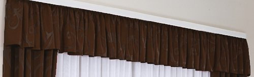 Georg Chr. Wirth Querbehang Jana aus Dekostoff mit Ranken Muster Querbehang, braun, 30X300CM