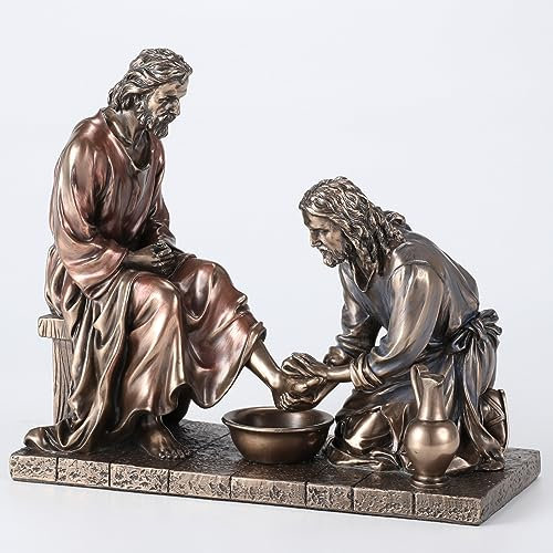 Unicorn Studios WU76001A4 Jésus qui se lavent les pieds du discipe – Mbz et couleur