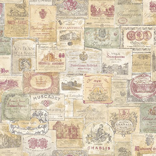 Galerie - Memories 2 - G56173 Old Wine Labels Wallpaper
