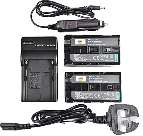 DSTE® 2x NP-F750 Rechargeable Li-ion Battery + DC01U Travel and Car Charger Adapter for Sony CCD-SC5 CCD-TRV80PK DCR-TRV820 CCD-SC55 CCD-TRV81 DCR-TRV820K CCD-SC65 CCD-TRV815 DCR-TRV9 CCD-TR3 CCD-TRV82 DCR-TRV900 CCD-TR3000 CCD-TRV85 DCR-VX200 CCD-TR3300 CCD-TRV86PK DCR-VX2100 CCD-TR516 CCD-TRV87 DCR-VX2100E CCD-TR555 CCD-TRV88 DCR-VX700 CCD-TR67 CCD-TRV90 DSC-D700 CCD-TR716 CCD-TRV91 DSR-PD170 C