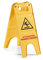 Tts Cleaning 00003558 Segnale a Due Ante in Polipropilene, con MessaggioAttenzione Pavimento Bagnato