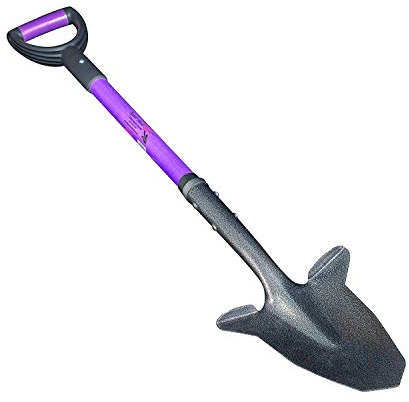 Spear Head Spade SHFD3 40 Lavender Garden Spade Shovel - Gardening Shovel with a 9 x 11 Beveled Blade, Steel-Reinforced Fiberglass Long Handle & Cushioned D-Grip - Digging Spade for Planting