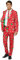 OFFSTREAM Hässlicher Weihnachtsanzug für Herren - verrückte Festliche Urlaubskleidung - Rote, Grüne - Inklusive Blazer, Hose und Krawatte