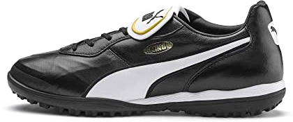 PUMA Unisex King Top TT Fußballschuhe, Black White, 37.5 EU