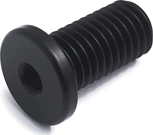 Kuryakyn 1 Stück Motorradbeleuchtung Zubehör Blinker Adapter für Kellermann Atto, Micro S, Rhombus S, M10x20mm Gewindebolzen schwarz 2571