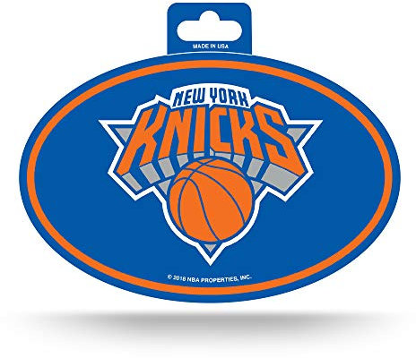 NBA New York Knicks Color Team Logo Oval Aufkleber