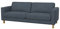 Soferia Sofabezug Kompatibel Mit Karlstad 3er-Sofa Sofaüberzug Sofaüberwurf Sofaschoner Cover Wasserabweisend Fleckschutz Softi Grau Anthrazit