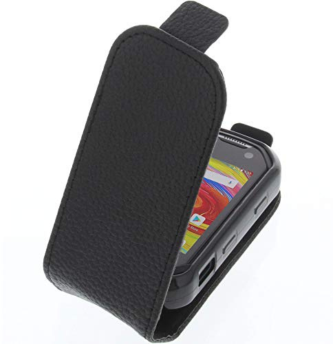 foto-kontor Tasche kompatibel mit Unihertz Atom Smartphone Flipstyle Schutz Hülle schwarz